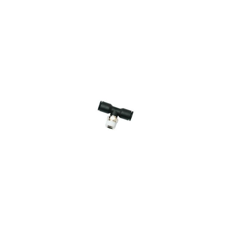 3108 06 14 Conector T Parker 1/4" NPT a Manguera de 6mm Parker