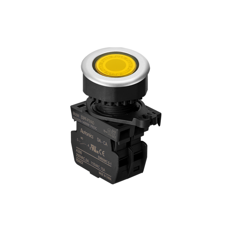 S3PF-P3YAL Botón Led Amarillo Autonics